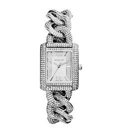 michael kors chain link watch silver|Michael Kors emery.